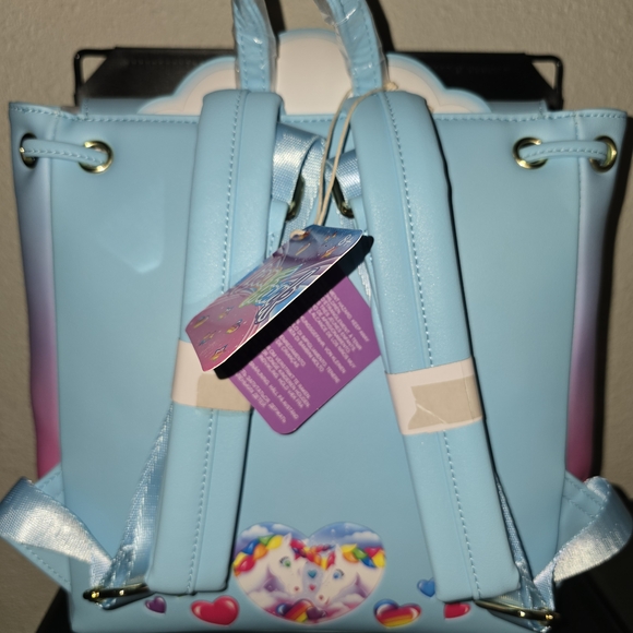Lisa Frank Pastel Rainbow Unicorn Backpack - Picture 2 of 6